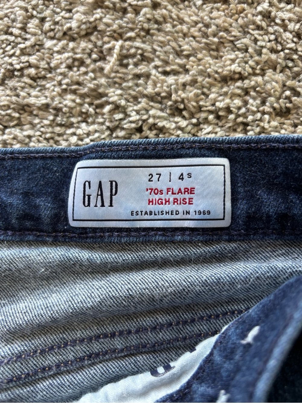 GAP Mid-Rise Dark Blue Women’s Jeans - Picture 3 of 3